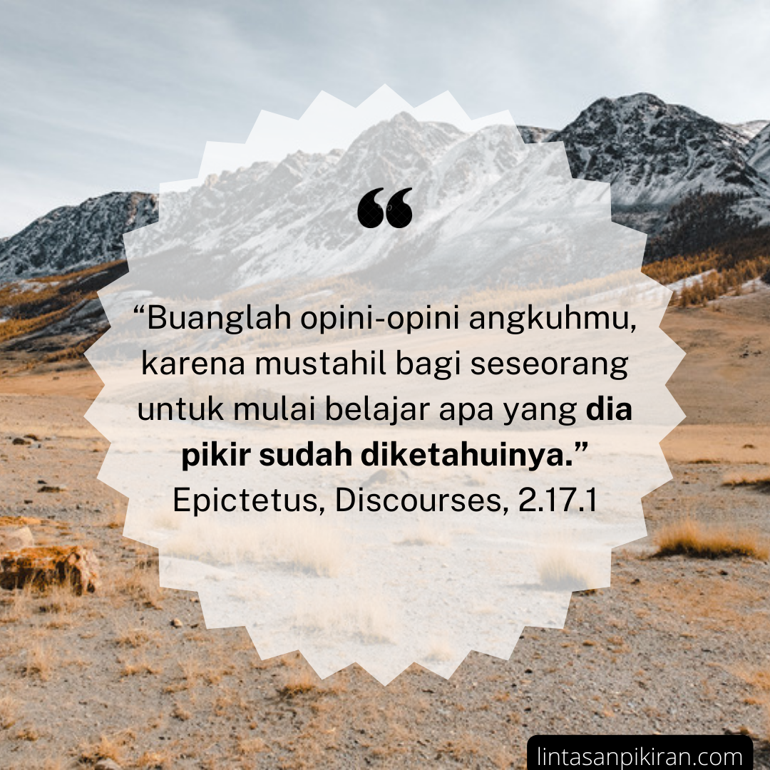 Quotes Epictetus Bahasa Indonesia untuk Mental yang Tangguh Lintasan